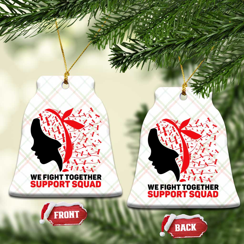 We Fight Together Support Squad Ceramic Ornament HIV Awareness Dragonfly Gift TS12 Print Your Wear