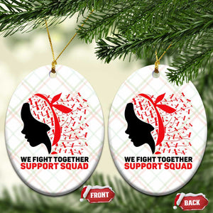 We Fight Together Support Squad Ceramic Ornament HIV Awareness Dragonfly Gift TS12 Print Your Wear