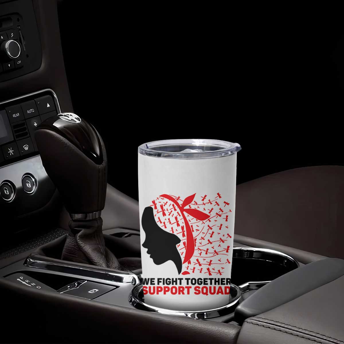 We Fight Together Support Squad Tumbler Cup HIV Awareness Dragonfly Gift TS12 Print Your Wear