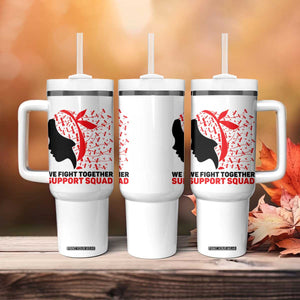 We Fight Together Support Squad Tumbler With Handle HIV Awareness Dragonfly Gift TS12 Print Your Wear
