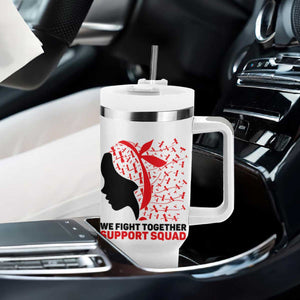 We Fight Together Support Squad Tumbler With Handle HIV Awareness Dragonfly Gift TS12 Print Your Wear