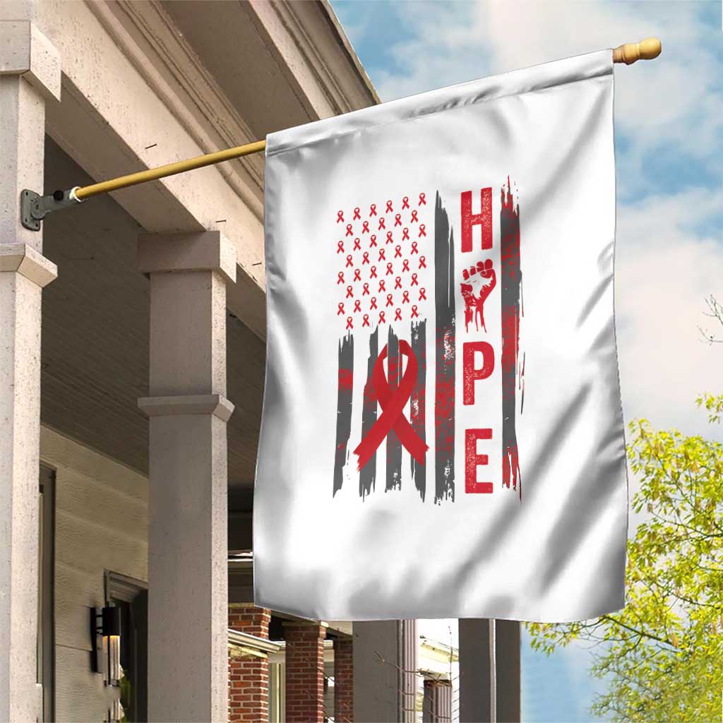 American Flag Hope HIV Awareness Garden Flag World AIDS Day Gift TS12 Print Your Wear