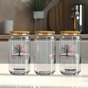 World AIDS Day Awareness Gift Glass Can Faith Hope Love TS12 Print Your Wear