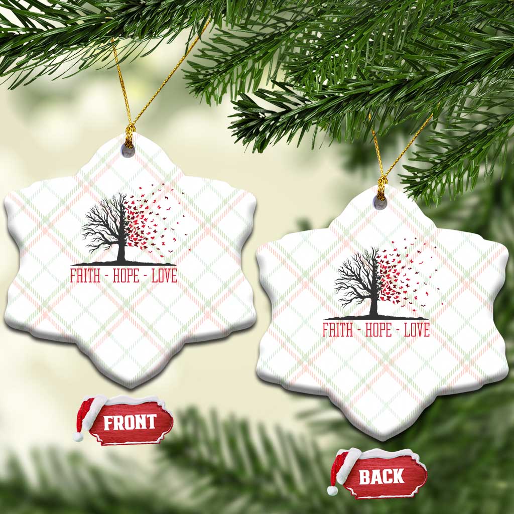 World AIDS Day Awareness Gift Ceramic Ornament Faith Hope Love TS12 Print Your Wear