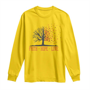 World AIDS Day Awareness Gift Long Sleeve Shirt Faith Hope Love TS12 Daisy Print Your Wear