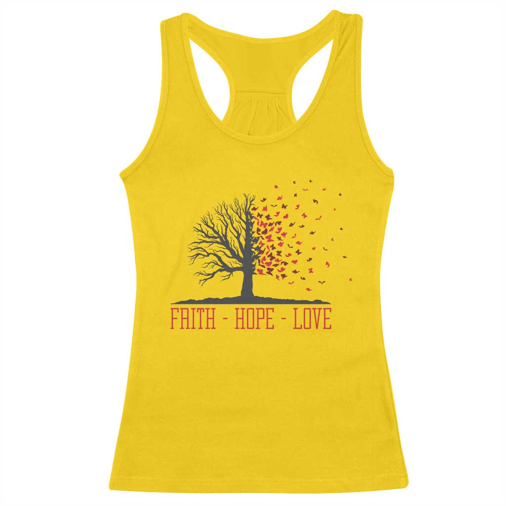 World AIDS Day Awareness Gift Racerback Tank Top Faith Hope Love TS12 Daisy Print Your Wear