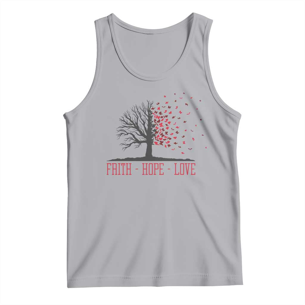 World AIDS Day Awareness Gift Tank Top Faith Hope Love TS12 Athletic Heather Print Your Wear