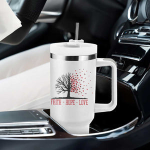 World AIDS Day Awareness Gift Tumbler With Handle Faith Hope Love TS12 Print Your Wear