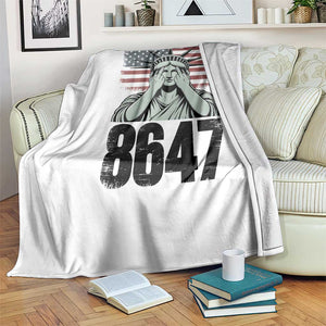 8647 Statue Of Liberty Throw Blanket Political Satire Protest Poster Graphic TS12 Print Your Wear