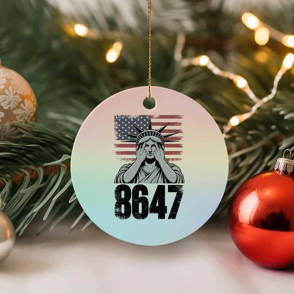 8647 Statue Of Liberty Ceramic Ornament Political Satire Protest Poster Graphic TS12 1pc Pastel Print Your Wear