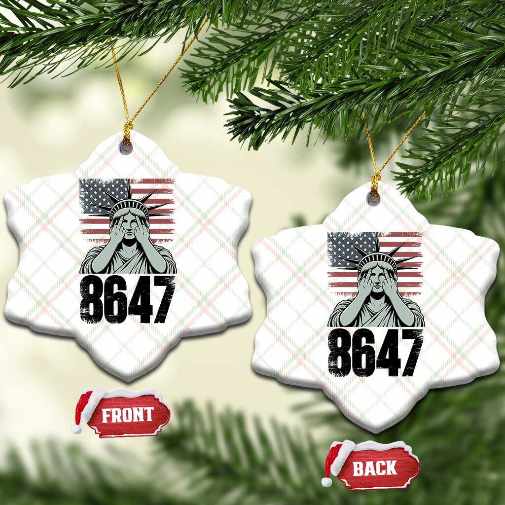 8647 Statue Of Liberty Ceramic Ornament Political Satire Protest Poster Graphic TS12 Print Your Wear