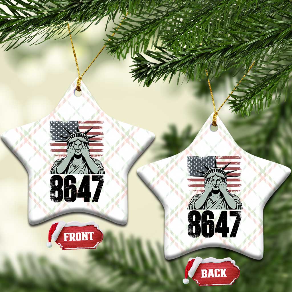 8647 Statue Of Liberty Ceramic Ornament Political Satire Protest Poster Graphic TS12 Print Your Wear