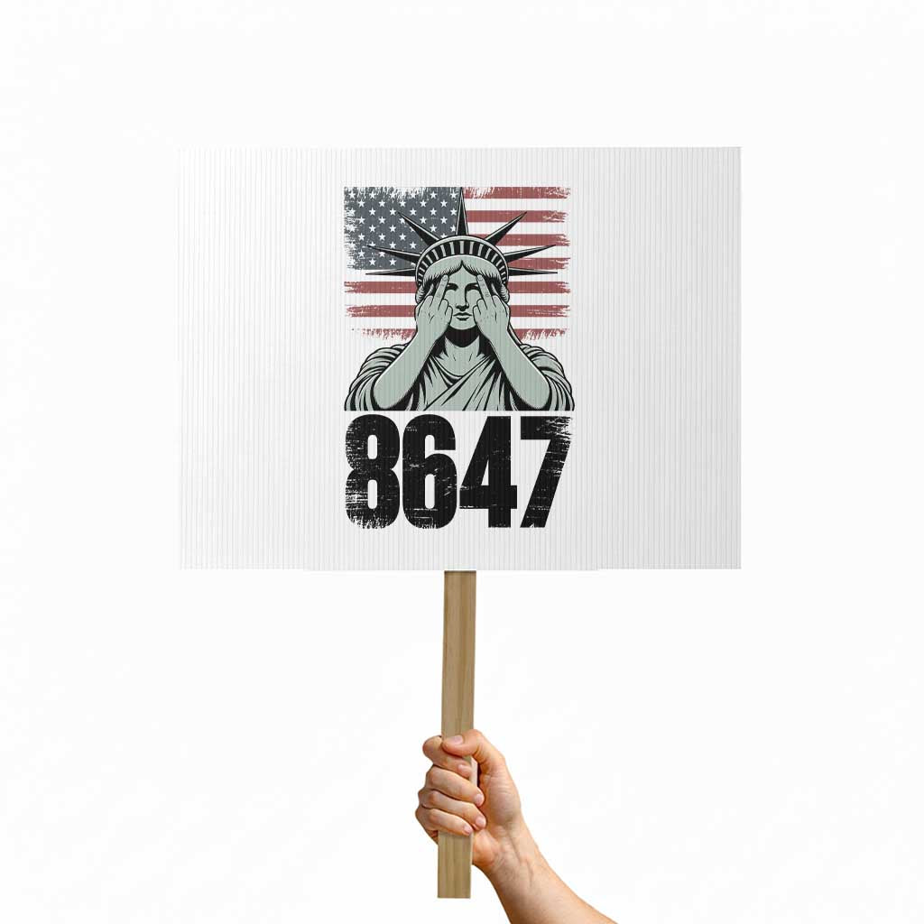 8647 Statue Of Liberty Protest Sign Political Satire Protest Poster Graphic TS12 Horizontal 18