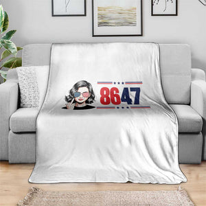 Political Activist 8647 Throw Blanket Freedom Satire Protest Graphic TS12 Print Your Wear