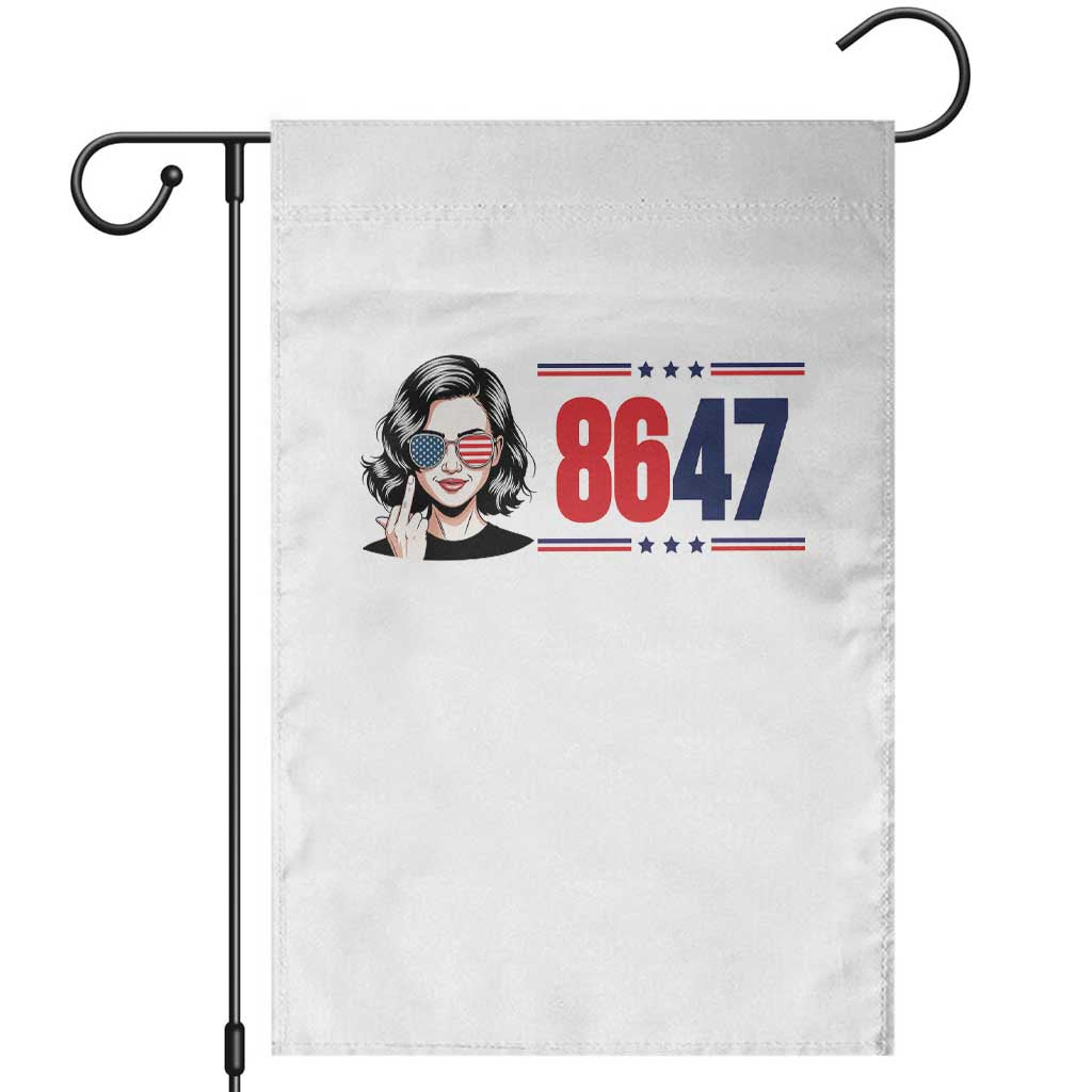 Political Activist 8647 Garden Flag Freedom Satire Protest Graphic TS12 White Print Your Wear