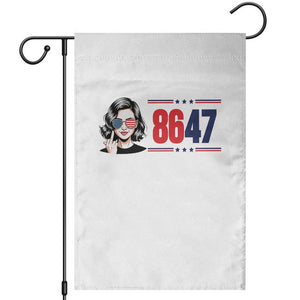 Political Activist 8647 Garden Flag Freedom Satire Protest Graphic TS12 White Print Your Wear