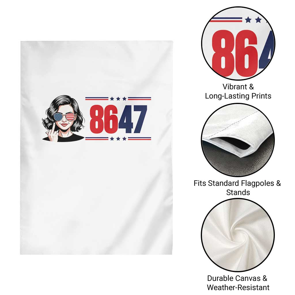 Political Activist 8647 Garden Flag Freedom Satire Protest Graphic TS12 Print Your Wear