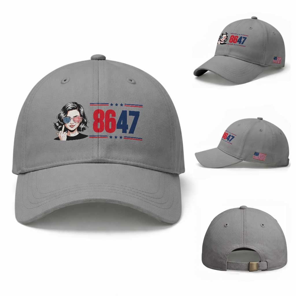 Political Activist 8647 Baseball Cap Freedom Satire Protest Graphic TS12 Baseball Cap Universal Fit Sport Gray Print Your Wear