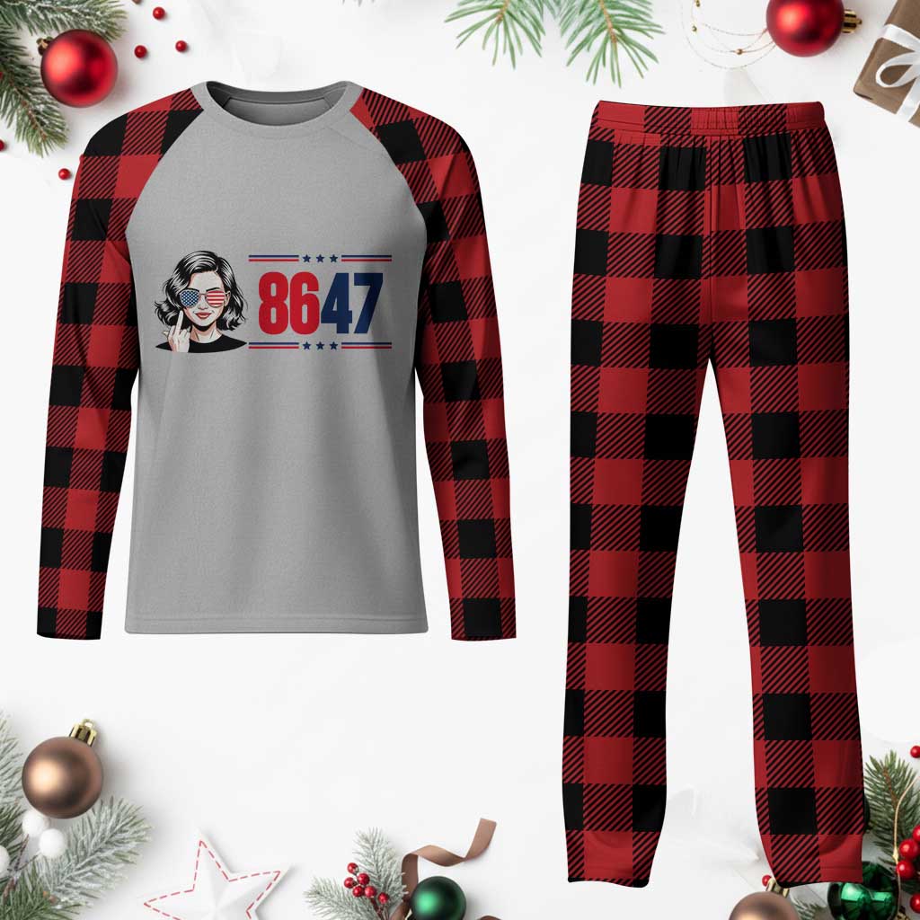 Political Activist 8647 Plaid Pajama Set Freedom Satire Protest Graphic TS12 Buffalo Plaid Print Your Wear
