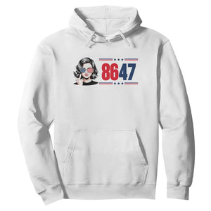 Political Activist 8647 Hoodie Freedom Satire Protest Graphic TS12 White Print Your Wear