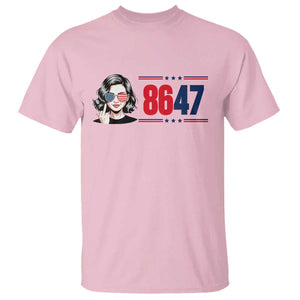 Political Activist 8647 T Shirt Freedom Satire Protest Graphic TS12 Light Pink Print Your Wear