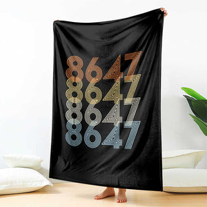 Retro Vintage 8647 Throw Blanket Freedom Protest Stripe Graphic TS12 Print Your Wear