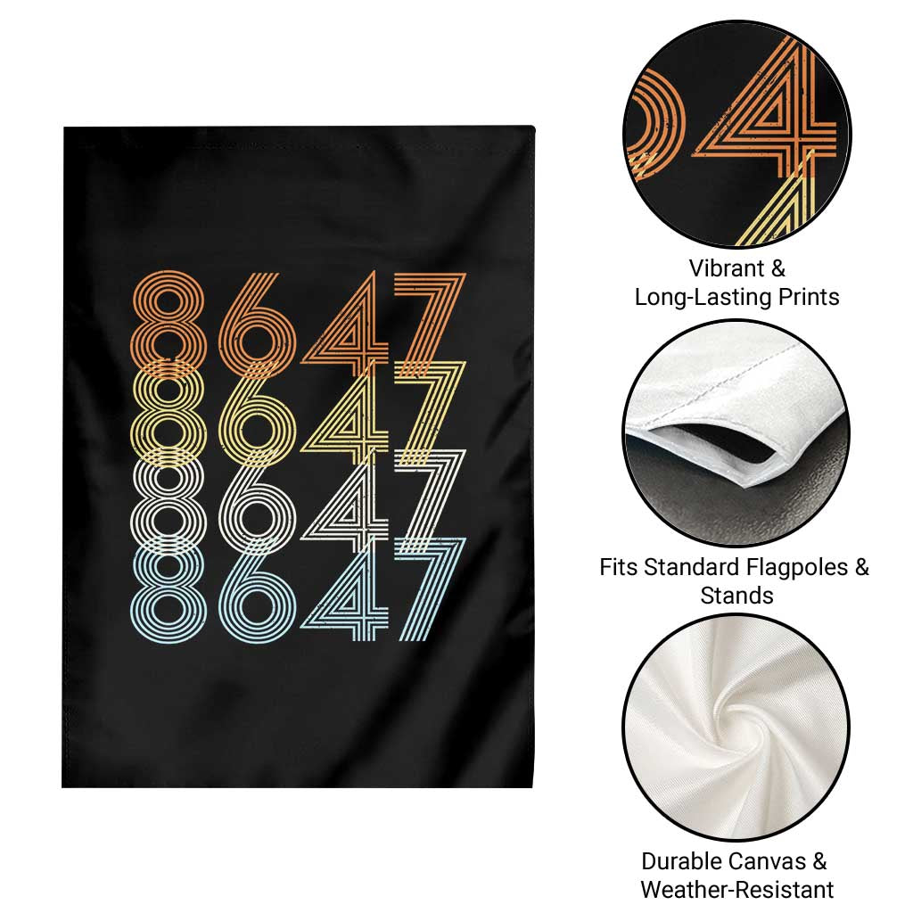 Retro Vintage 8647 Garden Flag Freedom Protest Stripe Graphic TS12 Print Your Wear