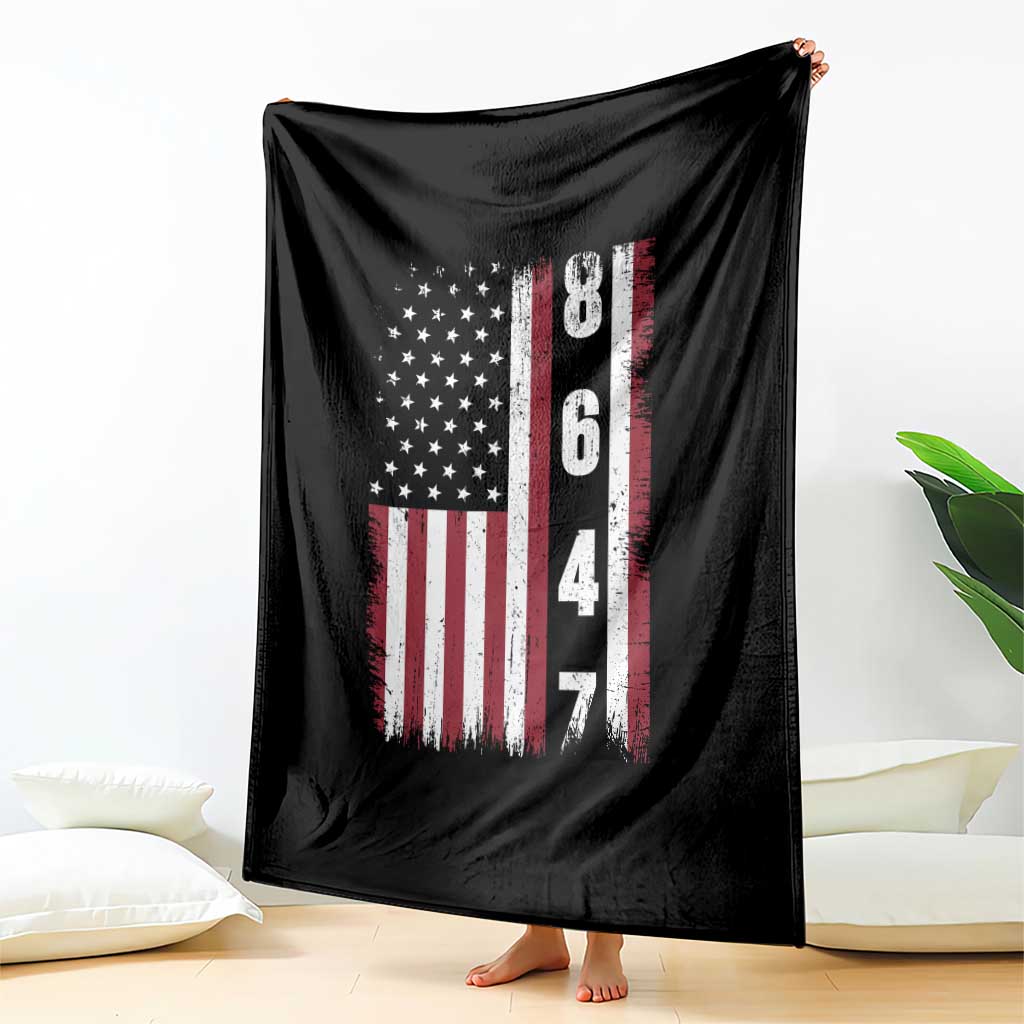 8647 Vintage US Flag Throw Blanket Political Expression Apparel For Democrats TS12 Print Your Wear