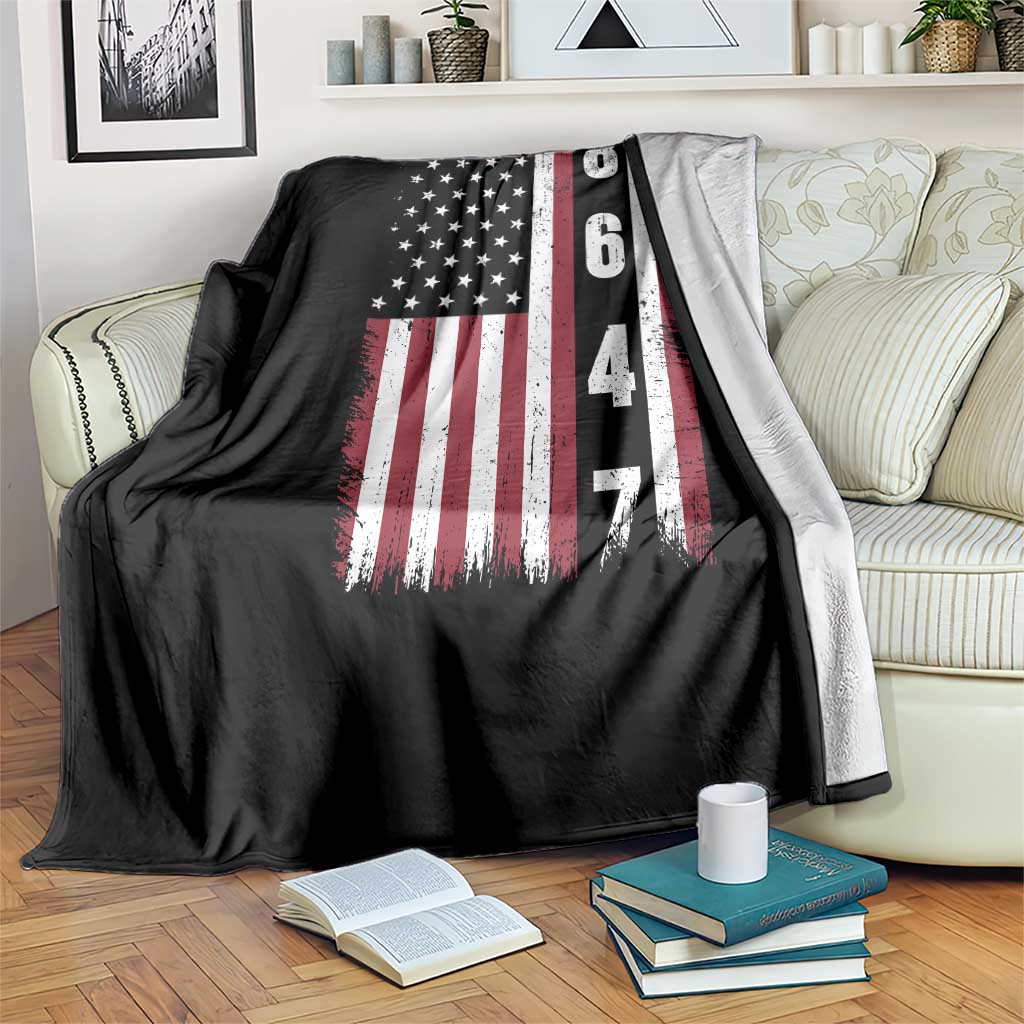 8647 Vintage US Flag Throw Blanket Political Expression Apparel For Democrats TS12 Print Your Wear