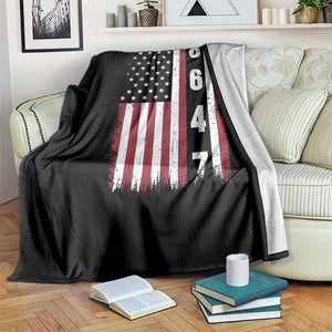 8647 Vintage US Flag Throw Blanket Political Expression Apparel For Democrats TS12 Print Your Wear