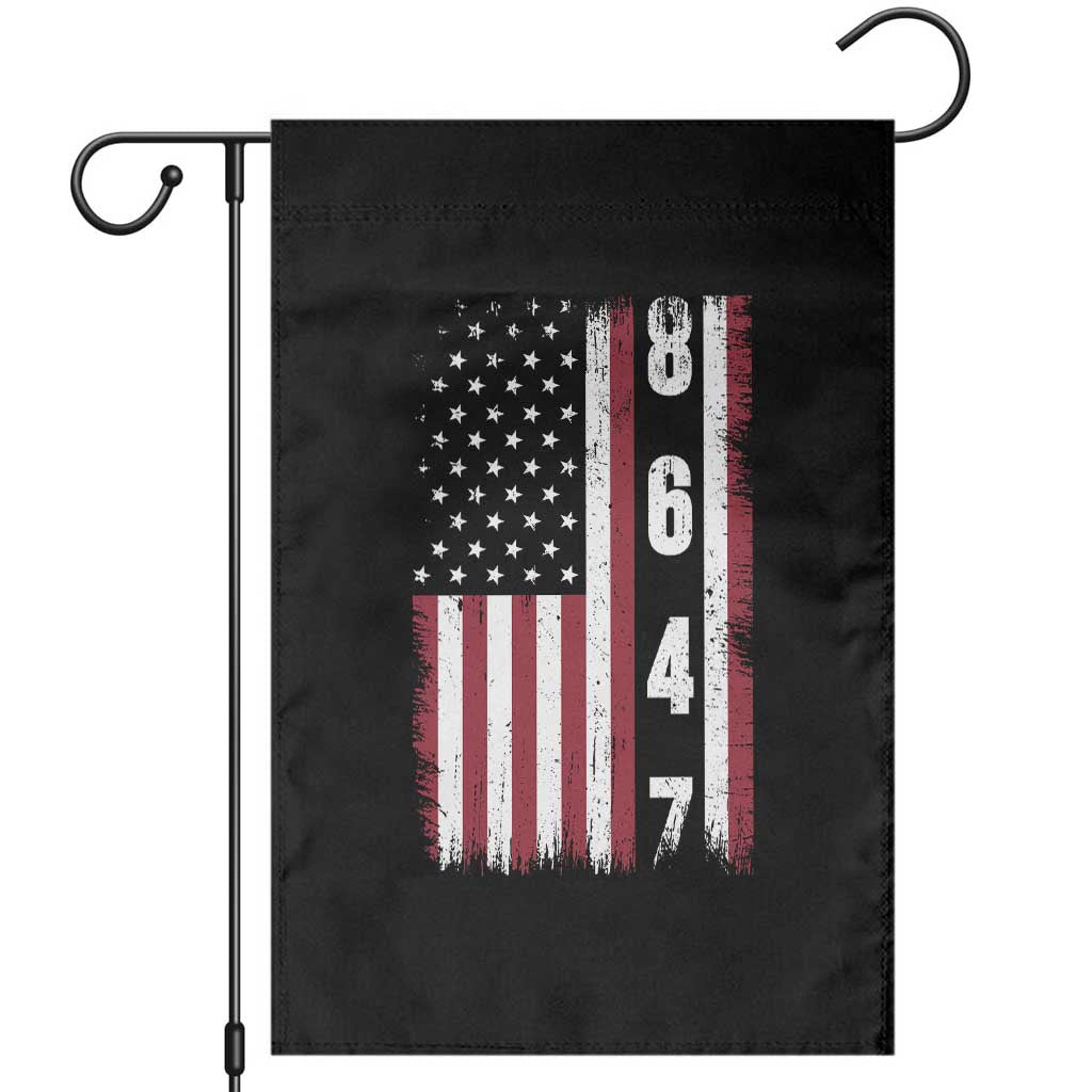 8647 Vintage US Flag Garden Flag Political Expression Apparel For Democrats TS12 Black Print Your Wear