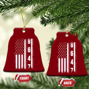 8647 Vintage US Flag Ceramic Ornament Political Expression Apparel For Democrats TS12 Print Your Wear