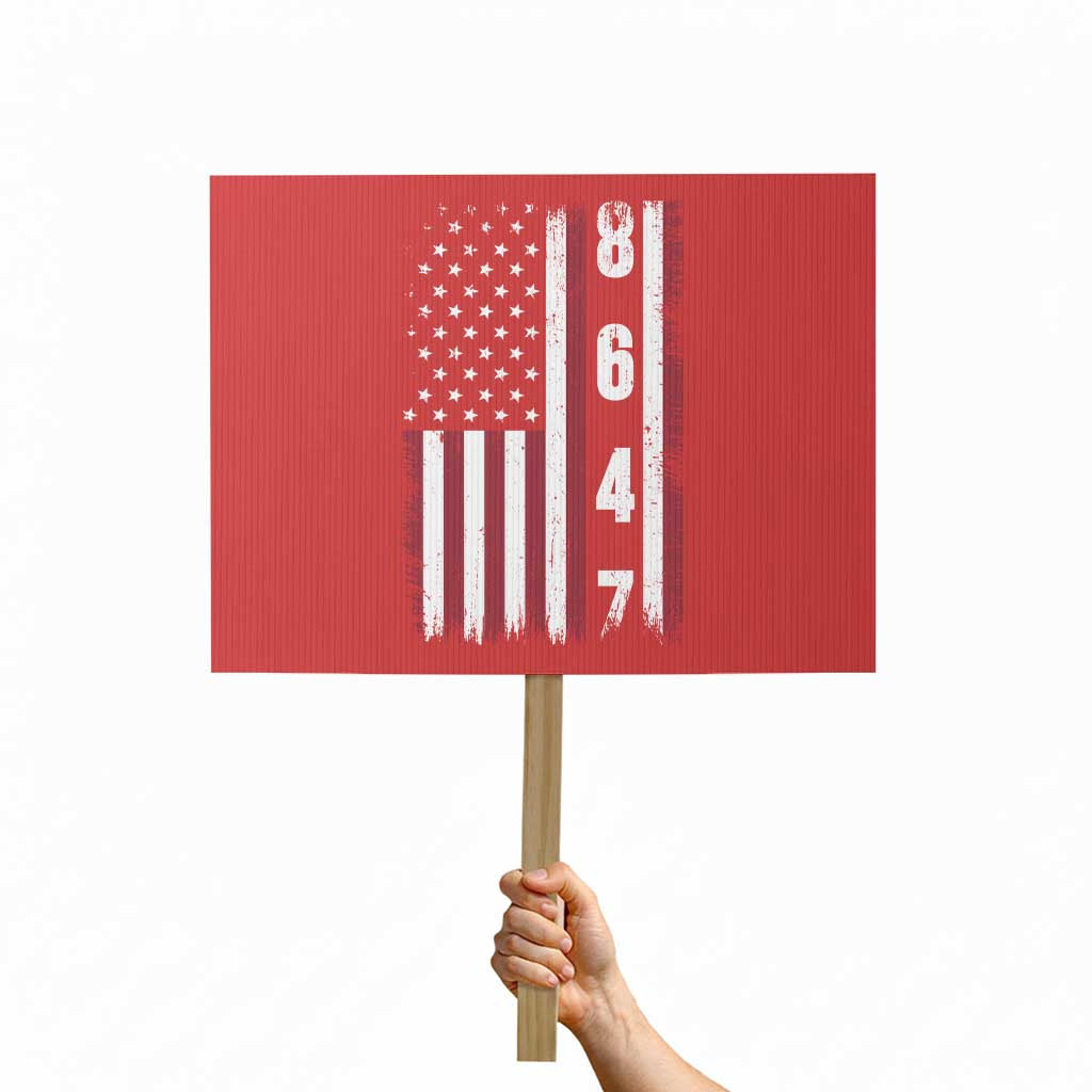 8647 Vintage US Flag Protest Sign Political Expression Apparel For Democrats TS12 Horizontal 18