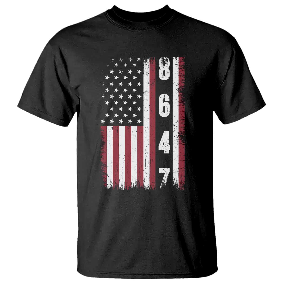 8647 Vintage US Flag T Shirt Political Expression Apparel For Democrats TS12 Black Print Your Wear