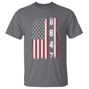 8647 Vintage US Flag T Shirt Political Expression Apparel For Democrats TS12 Charcoal Print Your Wear