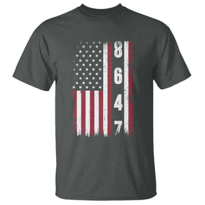 8647 Vintage US Flag T Shirt Political Expression Apparel For Democrats TS12 Dark Heather Print Your Wear