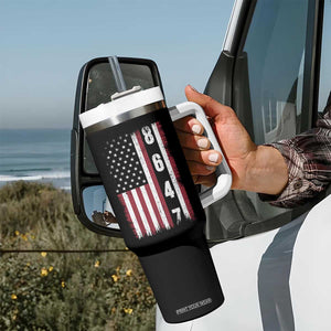 8647 Vintage US Flag Tumbler With Handle Political Expression Apparel For Democrats TS12 Print Your Wear