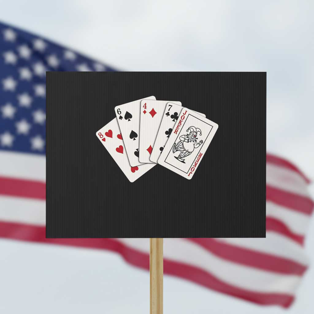 8647 Protest Playing Cards Protest Sign Liberal Activist Anti Trump Graphic TS12 Horizontal 18
