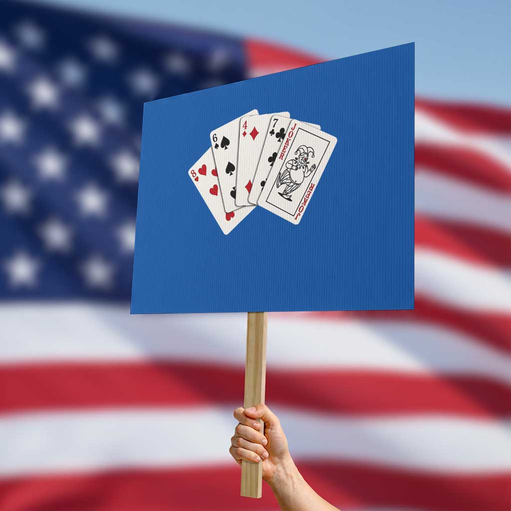 8647 Protest Playing Cards Protest Sign Liberal Activist Anti Trump Graphic TS12 Horizontal 18