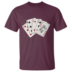 8647 Protest Playing Cards T Shirt Liberal Activist Anti Trump Graphic TS12 Maroon Print Your Wear