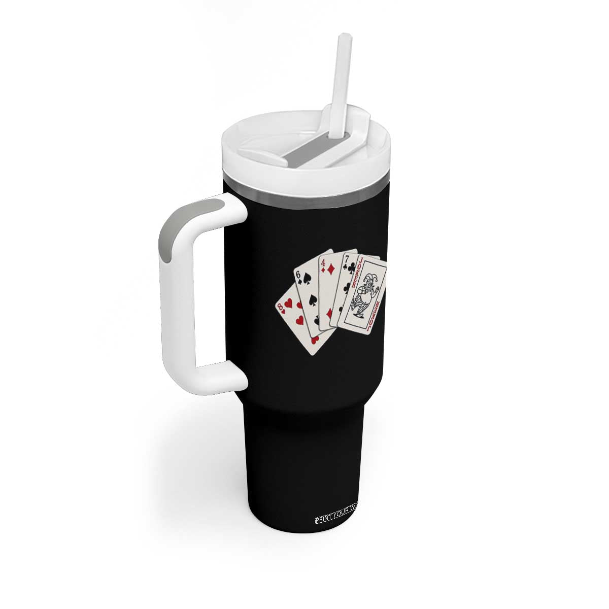 8647 Protest Playing Cards Tumbler With Handle Liberal Activist Anti Trump Graphic TS12 Print Your Wear