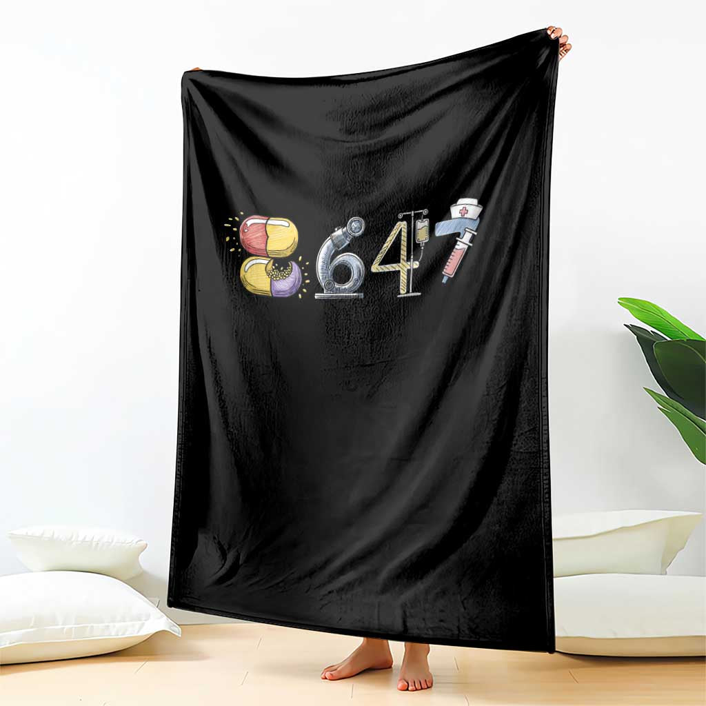 8647 Medical Professions Resist Graphic Throw Blanket Healthcare Worker Freedom TS12 Print Your Wear