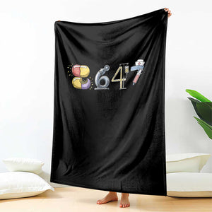8647 Medical Professions Resist Graphic Throw Blanket Healthcare Worker Freedom TS12 Print Your Wear