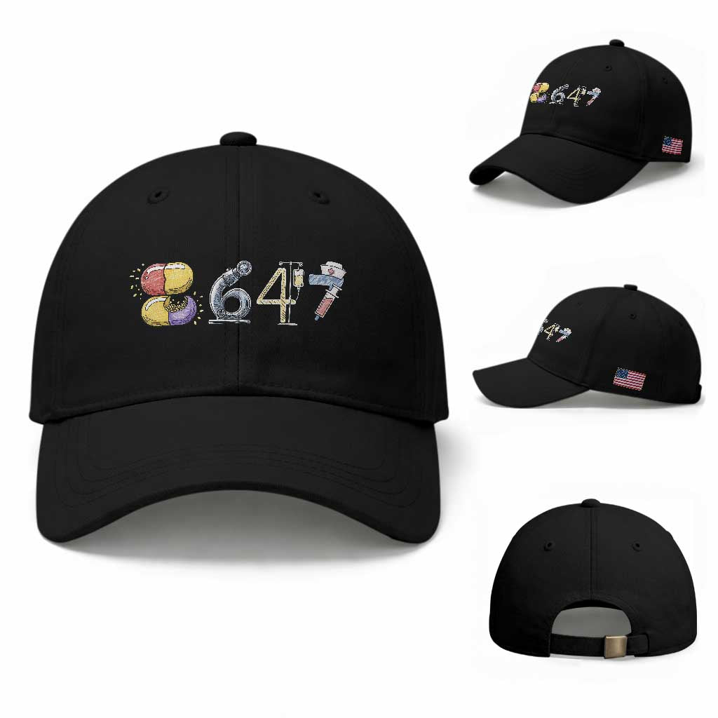 8647 Medical Professions Resist Graphic Baseball Cap Healthcare Worker Freedom TS12 Baseball Cap Universal Fit Black Print Your Wear