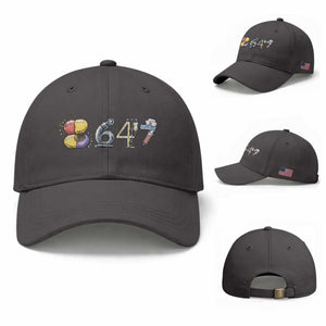 8647 Medical Professions Resist Graphic Baseball Cap Healthcare Worker Freedom TS12 Baseball Cap Universal Fit Dark Gray Print Your Wear
