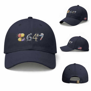 8647 Medical Professions Resist Graphic Baseball Cap Healthcare Worker Freedom TS12 Baseball Cap Universal Fit Navy Print Your Wear