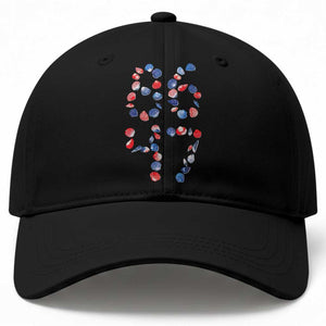 Red White Blue Seashell 8647 Baseball Cap Viral 2026 Beach Walk Satire Graphic TS12 Print Your Wear