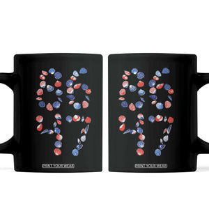 Red White Blue Seashell 8647 Coffee Mug Viral 2026 Beach Walk Satire Graphic TS12 Black Print Your Wear