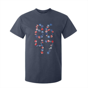 Red White Blue Seashell 8647 T Shirt For Kid Viral 2026 Beach Walk Satire Graphic TS12 Navy Print Your Wear
