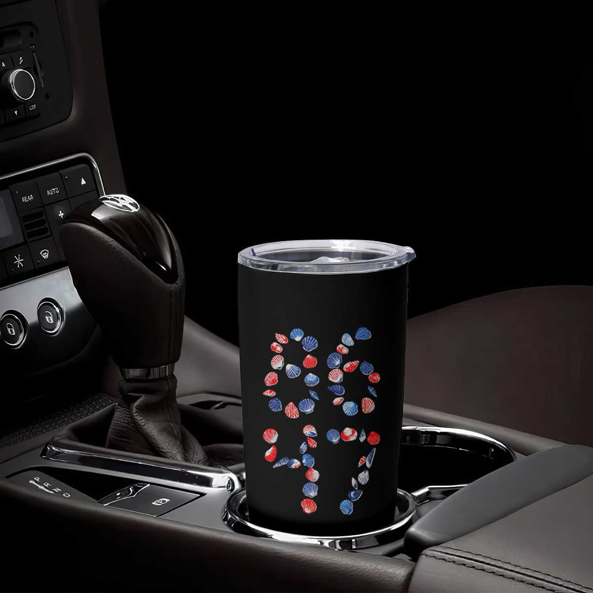 Red White Blue Seashell 8647 Tumbler Cup Viral 2026 Beach Walk Satire Graphic TS12 Print Your Wear
